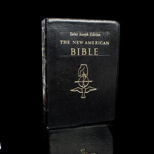 Saint Joseph Edition The New American Bible Leather Cover Family Record Section